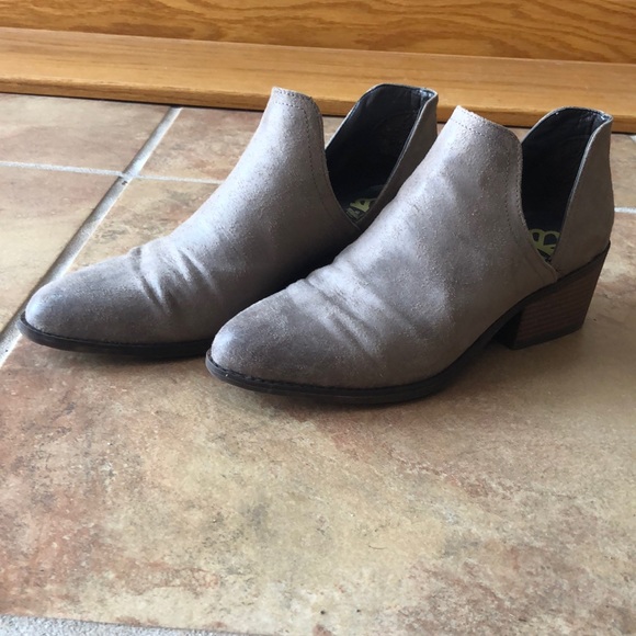 Gray/Tan Booties - Picture 1 of 5